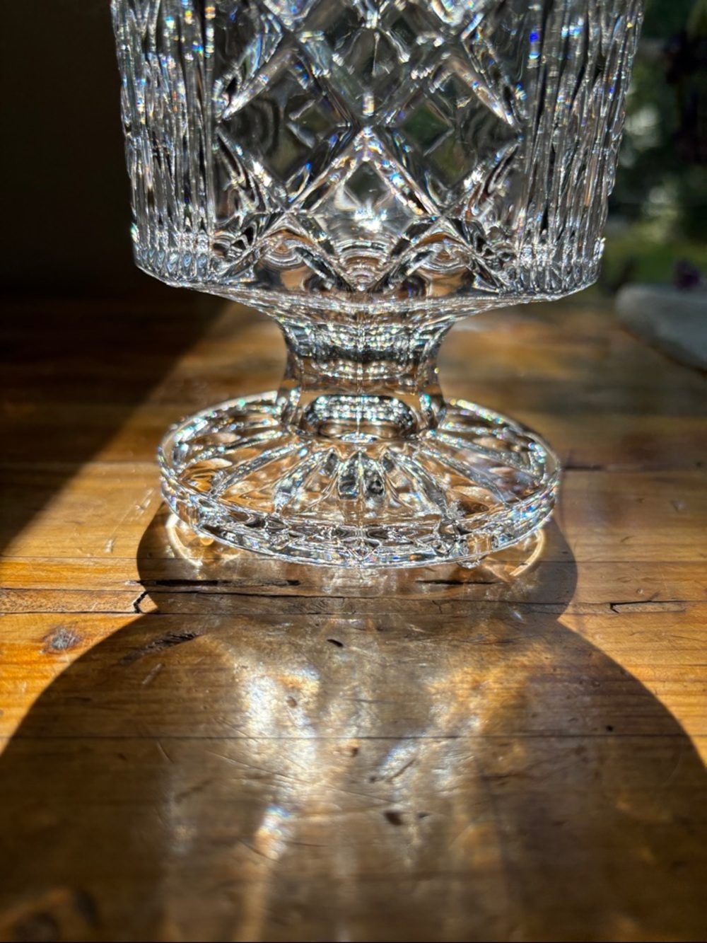 Vintage Fifth Avenue Crystal "Portico" Vase Or Candle Holder 24% Lead Crystal - Picture 3 of 5